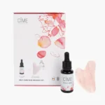 CÎME Self-care face massage set | Wilde rozen serum + Gua sha